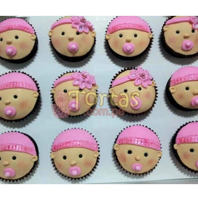 Miss Cupcakes | Cupcakes Carita de Bebes - Cod:BBC06