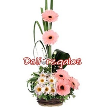 Flores y Rosas Delivery | Arreglo con Gerberas y Flores - Cod:VAT35