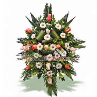 Envio Coronas Funerarias | Flores Funebres a domilcilio | Coronas Fúnebres - Cod:FNB17