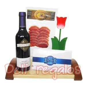 Regalo Gourmet con Vinos importados | Canasta regalo Mujer | Canastas de Regalo - Cod:MNE09