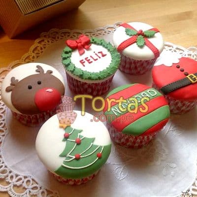 Cupcakes de Navidad | Cupcakes Navideños - Cod:NAC07