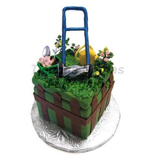 Torta Cesped-Jardineria | Torta Individuales | Tortas Personales - Cod:WMT09