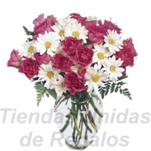 Florero Delivery | Arreglos florales en Floreros de Vidrio | Floreros con Rosas - Cod:XFR05