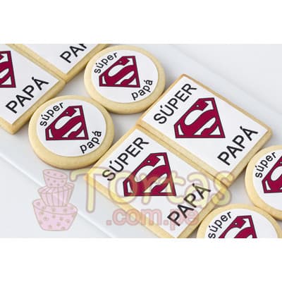 Caja de alfajores personalizados Dia del Padre Regalos Carabayllo - Cod:ALD10