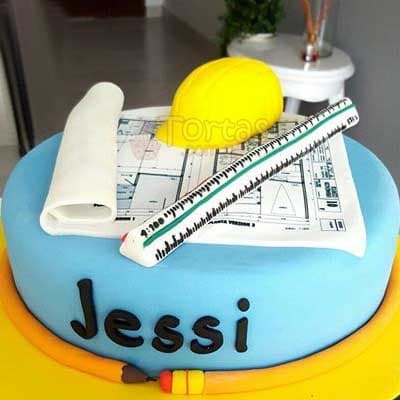 Torta Casco Escalimetro | Torta Casco Delivery Regalos Carabayllo - Cod:ARQ05