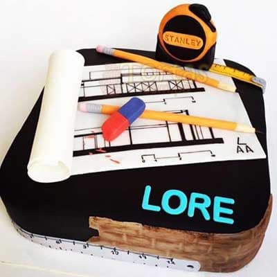 Torta Wincha y Planos | Torta de Planos - Cod:ARQ06