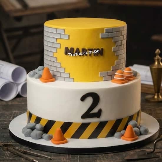 Torta Personalizada de Construcción Delivery Lima Perú Hoy - Cod:ARQ29