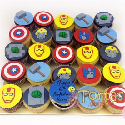 Cupcakes de los Avengers y DC Comic - Regalos de los Vengadores - Cod:AVC11