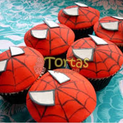 Cupcakes del Hombre Araña con envio a domicilio Peru - Cod:AVC13