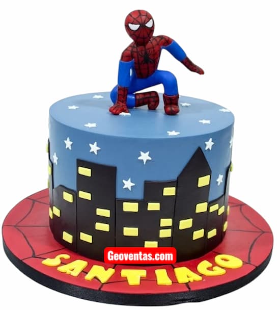 Torta Spider-Man Lima - Cod:AVC17
