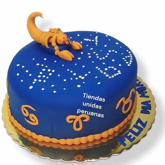 Torta de escorpio Delivery diseño zodiacal cake - Cod:AVN13