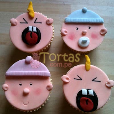 Claudia Cupcakes para bebes Delivery de Regalos La Molina - Cod:BBC01