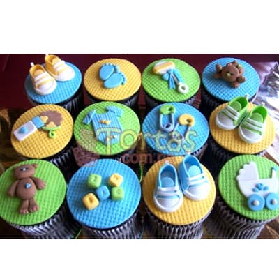 Claudia Cupcakes - Cupcakes para Baby Shower Regalos Lima - Cod:BBC03