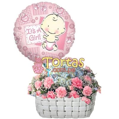 Arreglos Florales para Recién Nacidos | Arreglo Floral para Bebes y Mujercitas