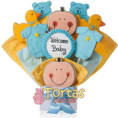 Galletas Decoradas Delivery | Galletas Decoradas para Beba Shower - Cod:BBG07