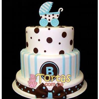 Tortas para Baby Shower | Torta Recien nacido - Cod:BBT03