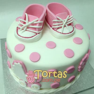 Tortas zapatitos - Pastel Baby Shower con Delivery a Lima y Los Olivos - Cod:BBT08