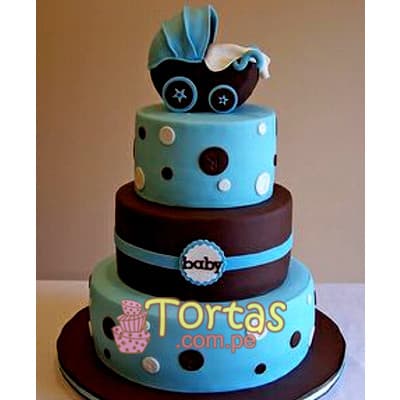 Tortas para un Mes de Nacido | Torta Bebe especial - Cod:BBT12