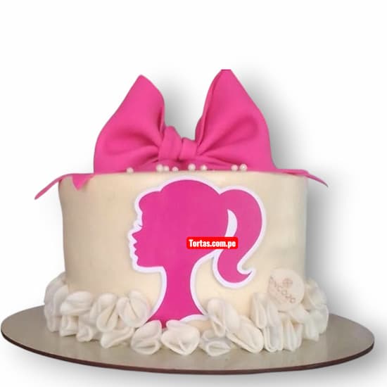 Torta Barbie con Moño - Cod:BRE13