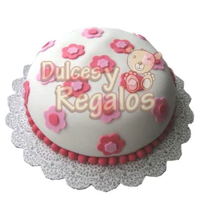 Torta temática de flores para Dama con Delivery a Lima y Callao - Cod:ENC20
