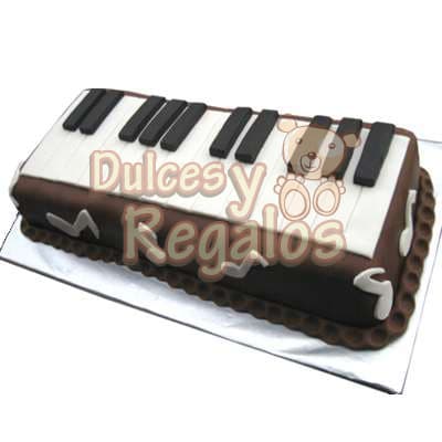 Tortas a Domicilio | Torta Piano - Cod:ENC18