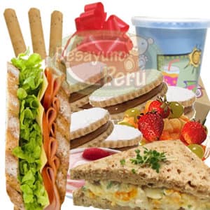 Regalos Delivery Desayunos Peru Alfajores a domicilio Lima - Cod:CJP27