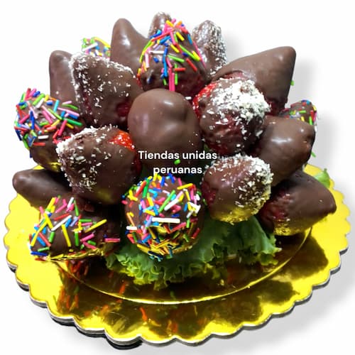 Fresas con Chocolate Dia de la secretaria - Cod:SET03