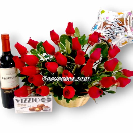 Arreglos de rosas Lima Perú, Florería La molina - Cod:DMK02