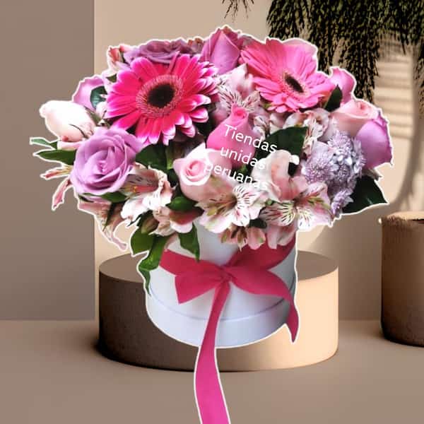 Florerías Lima | Arreglo de Flores en Box - Cod:ENL04