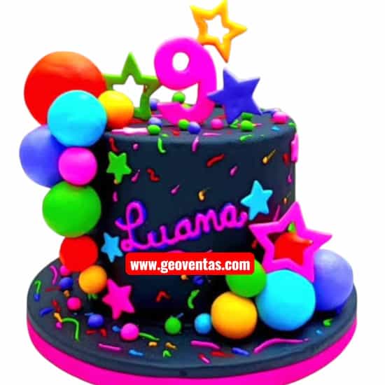 Pastel Psicodélico Torta Tematica - Cod:ENP19