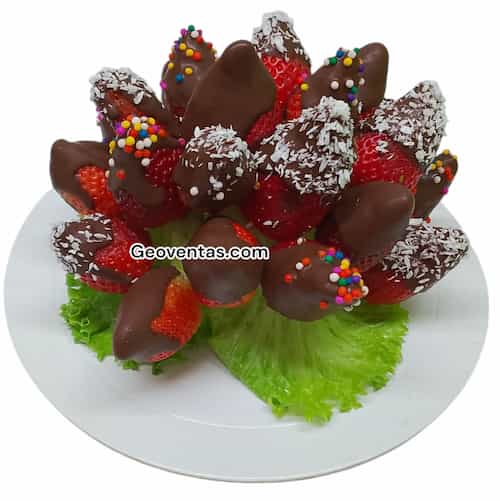 Fresas con chocolate delivery - Cod:FCC01