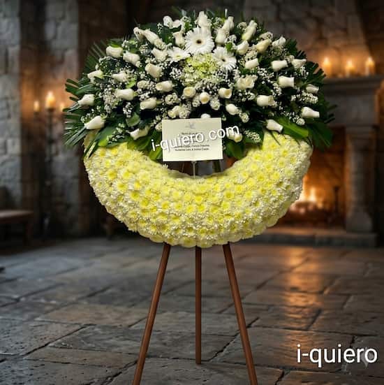 Arreglo fúnebre hoy con delivery en Lima elegante y respetuoso - Cod:FNB36