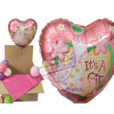 Globo con Helio | Caja Sorpresa con Globo con Helio - Cod:GBH01