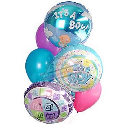 Bouquet de Globo Es Niño con servicio de Delivery a domicilio  - Cod:GBH33