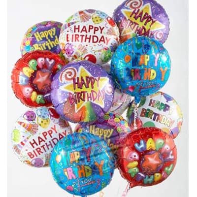 Bouquet de globos  - Globofiesta - Bouquet de Globo Happy birthday - Cod:GBH43