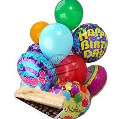 Envio de Regalos Caja con Globos de Cumpleaños con Chocolates - Whatsapp: 980660044