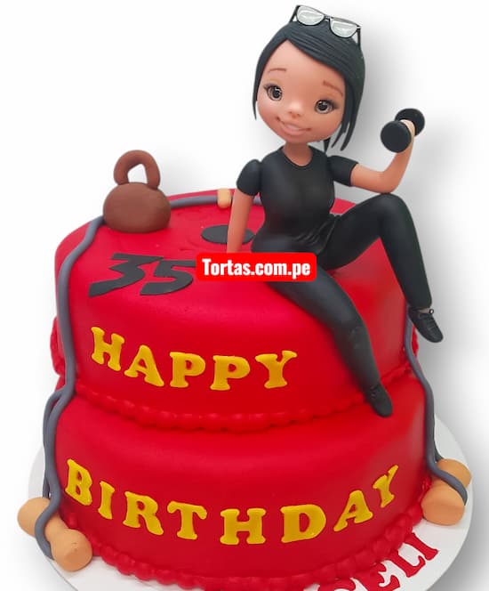 Torta de Gimnasio Sport Cake - Cod:GSM15