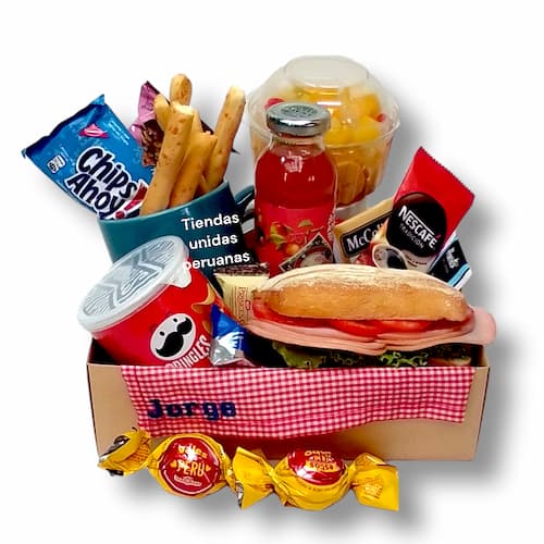 Desayuno Delivery con mantel personalizado - Cod:GVT10