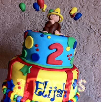 Torta de Jorge El Curioso | 
 Pastel de Jorge El curioso  - Cod:JMC05