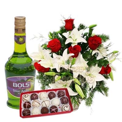 Regalos para Damas con Licores Canastas Delivery Lima y Callao - Cod:LIC02