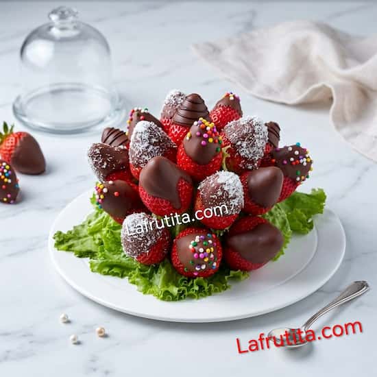 Fresas con chocolate delivery Lima: detalle dulce y elegante - Cod:LOA13