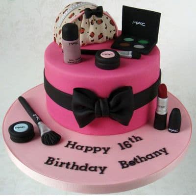 Torta Fuccia MAC | Torta mac | Tortas de maquillaje | Torta para chicas | Tortas - Cod:MAC19