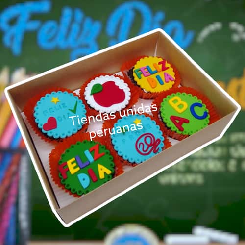 Cupcakes para dia del maestro - Cod:MAE03