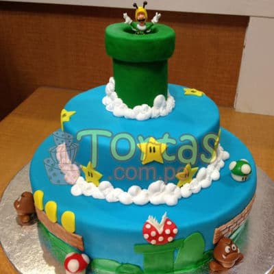 Torta con tema Mario Bros delivery Perú
 - Cod:MBK03
