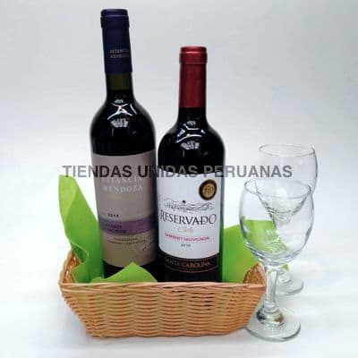 Regalos personalizados para hombre Lima peru | Canasta de Licores - Cod:MCE07