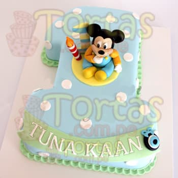 Torta Mickey Bebe  | Tortas De Mickey Mouse - Cod:MCK11