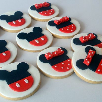 Galletas decoradas de Mickey y Minnie mágicas - Cod:MCK20