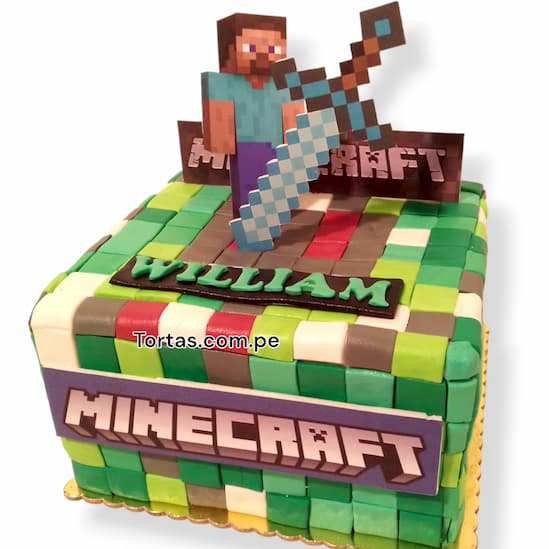 Torta de MineCraft lima Perú - Cod:MCT04