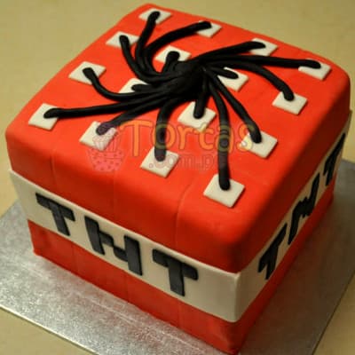 Tortas de Minecraft en Miraflores a domicilio cake - Cod:MCT07