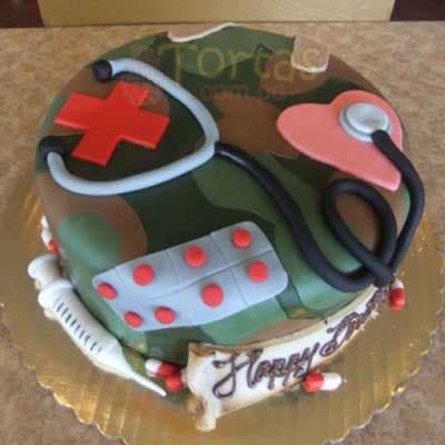 Torta Medico Militar | TORTA MEDICO MILITAR DEL EJERCITO - Cod:MIL04